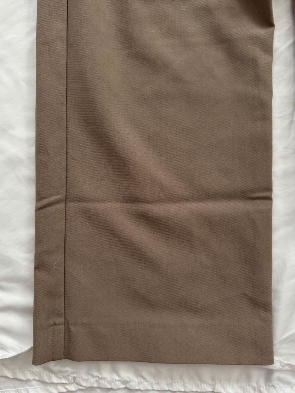 Abercrombie & Fitch Sloane Tailored Wide Leg Pant in Khaki Brown - Picture 5 of 5